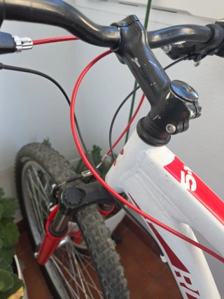 Bicicleta Rockrider Talla M Blanca y Roja