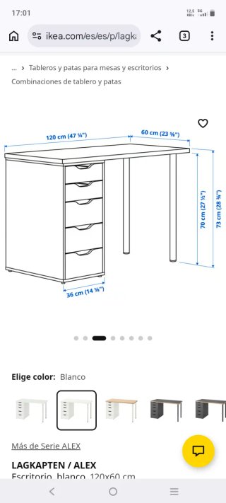 Escritorio IKEA ALEX LAGKAPTEN