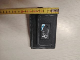 Cartera espaciosa para billetes, monedas y tarjeta