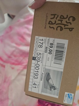 Sandalias cuña esparto piel fucsia Latouche