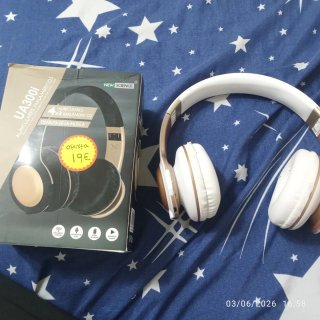 Cascos Bluetooth New Science UA300i Dorados y Blan
