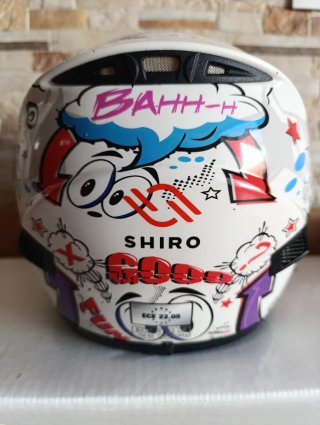 Casco shiro Integral Niño SH-829 comics Talla YM