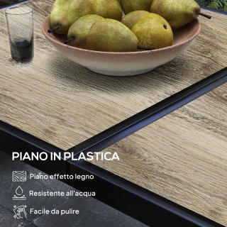 Tavolo da Giardino Rettangolare per 6 Persone