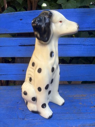 FIGURA HUCHA PERRO DÁLMATA .