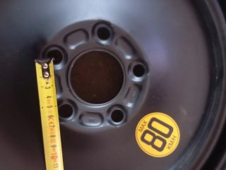 Rueda de repuesto coche 80km/h