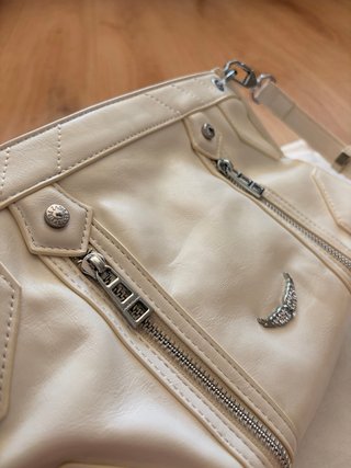 Bolso Zadig&Voltaire blanco y plateado