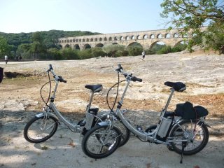 Bicicleta Eléctrica Plegable Plata