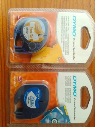 Nastri Dymo LetraTag: Iron-On e Plastic
