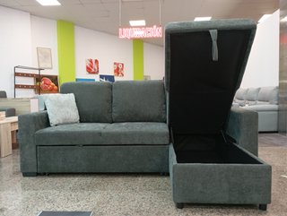 Sofá Cama ·Luke, Gris Oscuro, Cómodo ¡EN OFERTA!