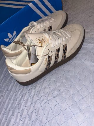Adidas Samba Crema con Leopardo
