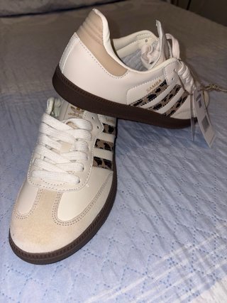 Adidas Samba Crema con Leopardo