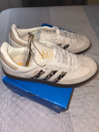 Adidas Samba Crema con Leopardo