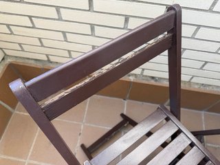 Conjunto Mesa y Sillas Madera Terraza