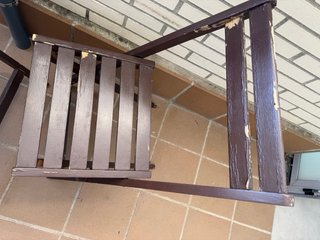 Conjunto Mesa y Sillas Madera Terraza