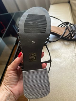 Sandalias Yerse Mujer Marrón Trenzadas