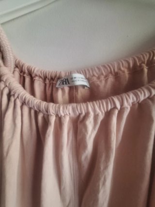Vestido largo Zara rosa T M