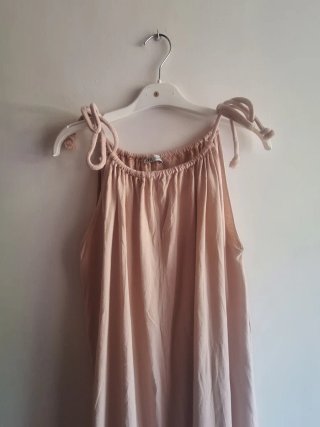 Vestido largo Zara rosa T M