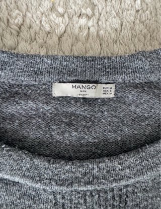 Mango Jersey Vintage talla M muy buen estado gris
