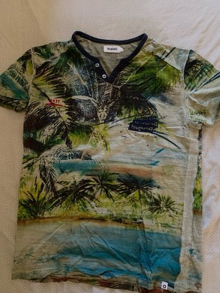 Camiseta Desigual Estampado Tropical