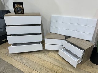 Pack Dormitorio Juvenil: Cómoda y Mesitas