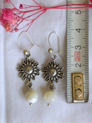 Pendientes fantasía sol y perla