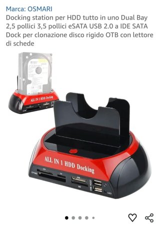 Docking Station HDD OSMARI Dual Bay 2.5/3.5