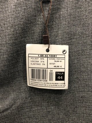 Pantalón de pinza gris y negro