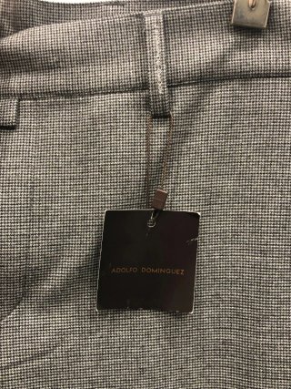 Pantalón de pinza gris y negro