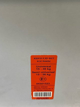 Silla coche Britax Römer Kidfix XP SICT