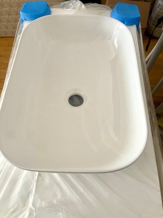 Mueble baño suspendido con lavabo y espejo Blanco
