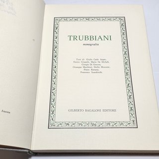 Libro Cofanetto Trubbiani monografia 1976. Firmato