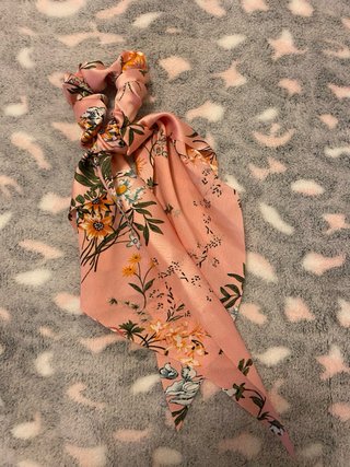 Set 4 elastici capelli con foulard
