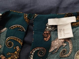 Vestido con vuelo estampado