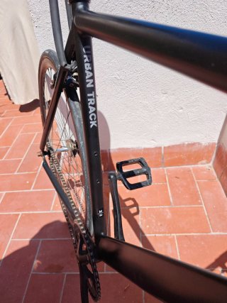 Bicicleta Fixie 6KU Urban Track Negra talla 53 M