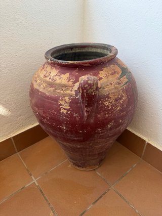 Tinaja de terracota multicolor