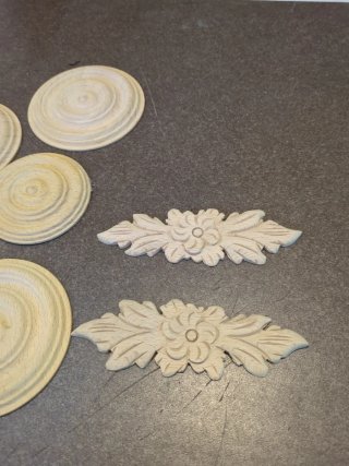 7 Apliques Madera maciza Decorativos