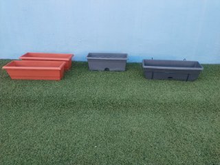 Macetas Rectangulares de plástico