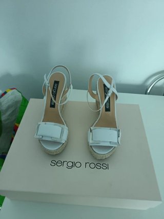 Sandalo con zeppa Sergio Rossi