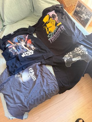 Pack 4 Camisetas Star Wars Talla L