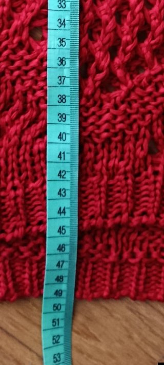 Jersey calado rojo talla única