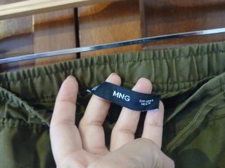 Pantalón Mango Verde Talla L