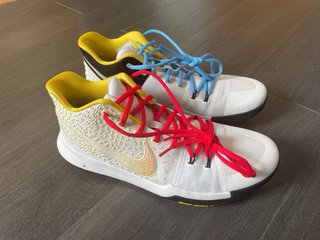 Nike Kyrie 3 Talla 47.5 Blanco/Amarillo