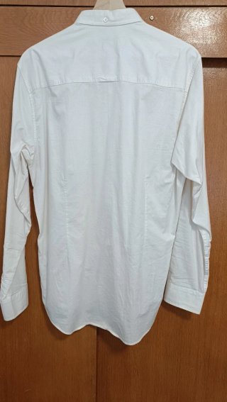 Camisa Mercer Blanca Manga Larga