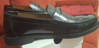 Mocassini Geox Pelle Nera Lucida  nr. 44
