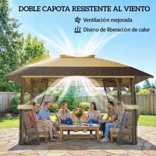 Carpa Plegable 4x4m Doble Techo