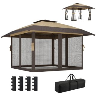 Carpa Plegable 4x4m Doble Techo