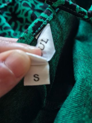 Vestito verde con fantasia nera Brave Soul