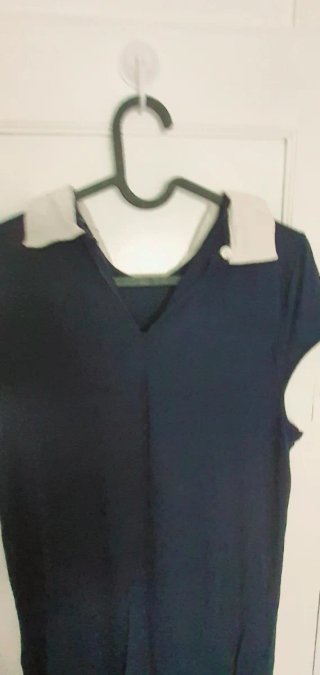Vestido estilo marinero azul y blanco