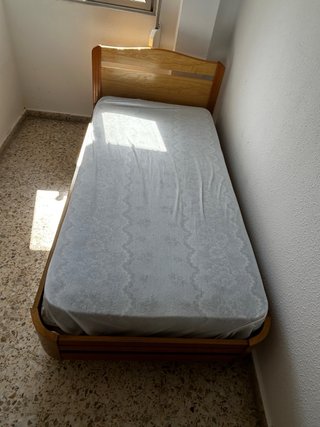 Cama individual madera 90x190 + COLCHON