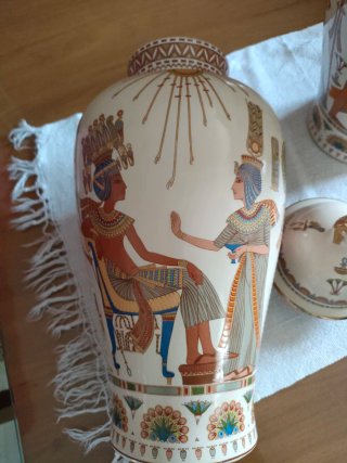 Pareja de tibores porcelana